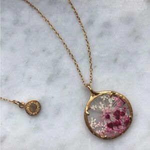 Catherine Weitzman Pressed Flower Necklace